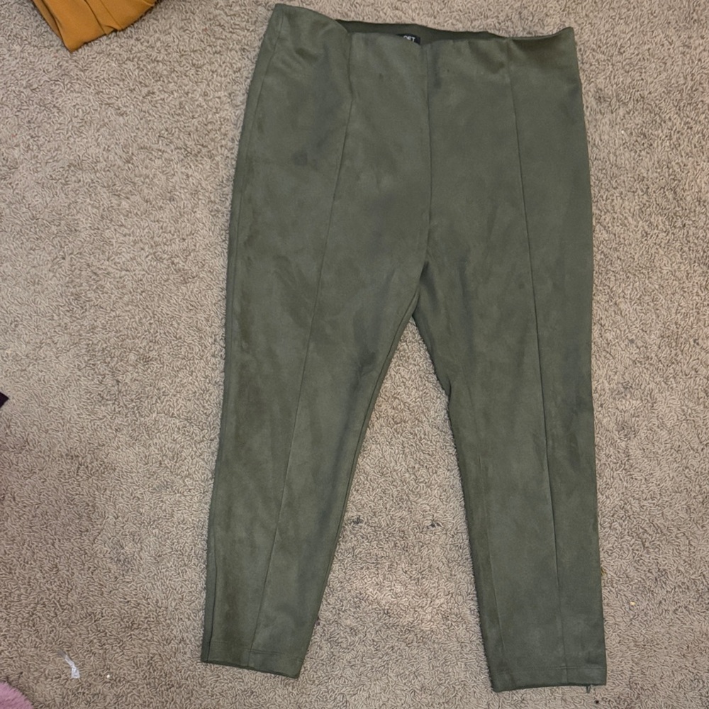 LOFT Dark Olive Trousers